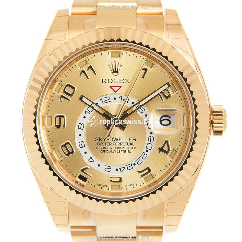 Rolex 326938 SKY-DWELLER Automatic 18kt Yellow Gold
