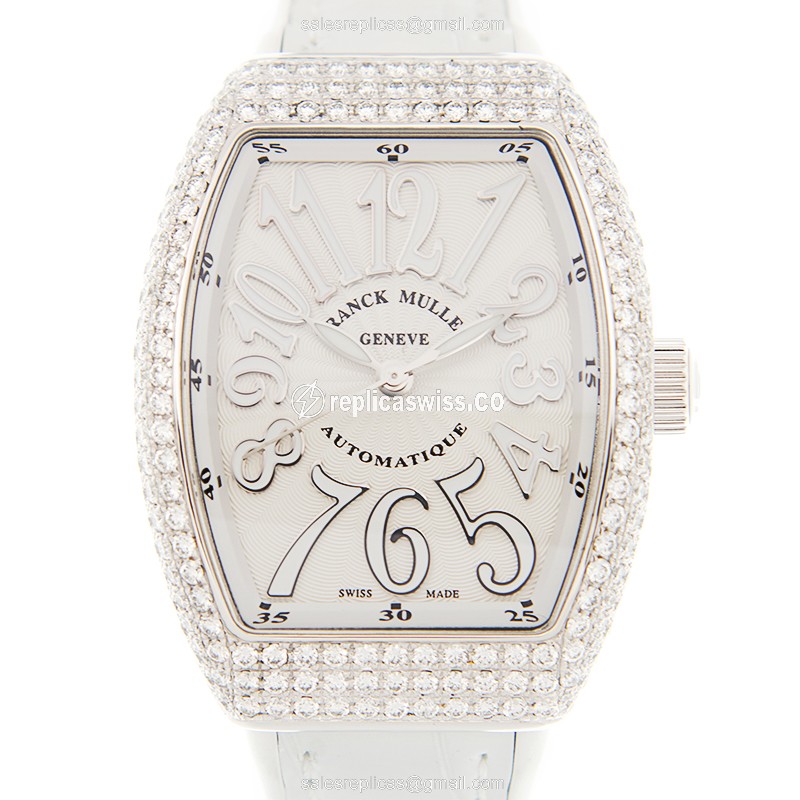 Franck Muller V 32 SC AT FO D (AC.BC) VANGUARD Automatic Stainless Steel & Diamonds