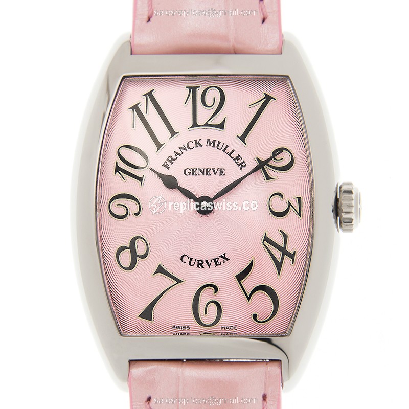 Franck Muller 7502 QZ (AC) - PINK CINTREE CURVEX Quartz Stainless Steel