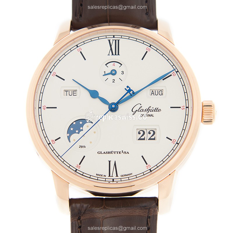 Glashutte 1-36-02-02-05-30 SENATOR MANUAL WINDING SKELETONIZED Automatic 18kt Rose Gold