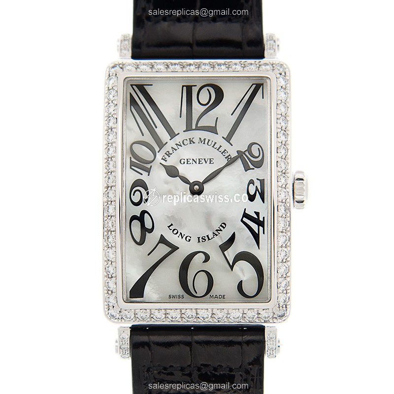 Franck Muller 952 QZ MOP D 1R (AC) LONG ISLAND Quartz Stainless Steel & Diamonds