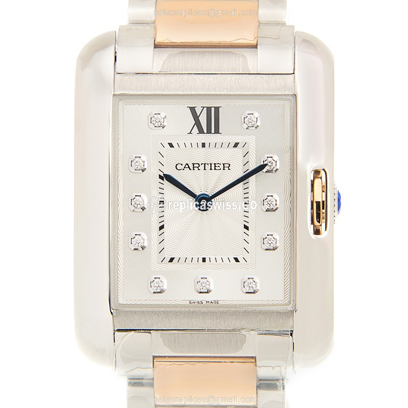 Cartier WT100032 TANK Quartz Stainless Steel