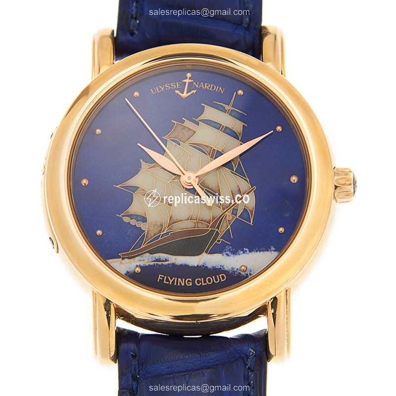 Ulysse Nardin 136-11/FLC Automatic 18kt Rose Gold