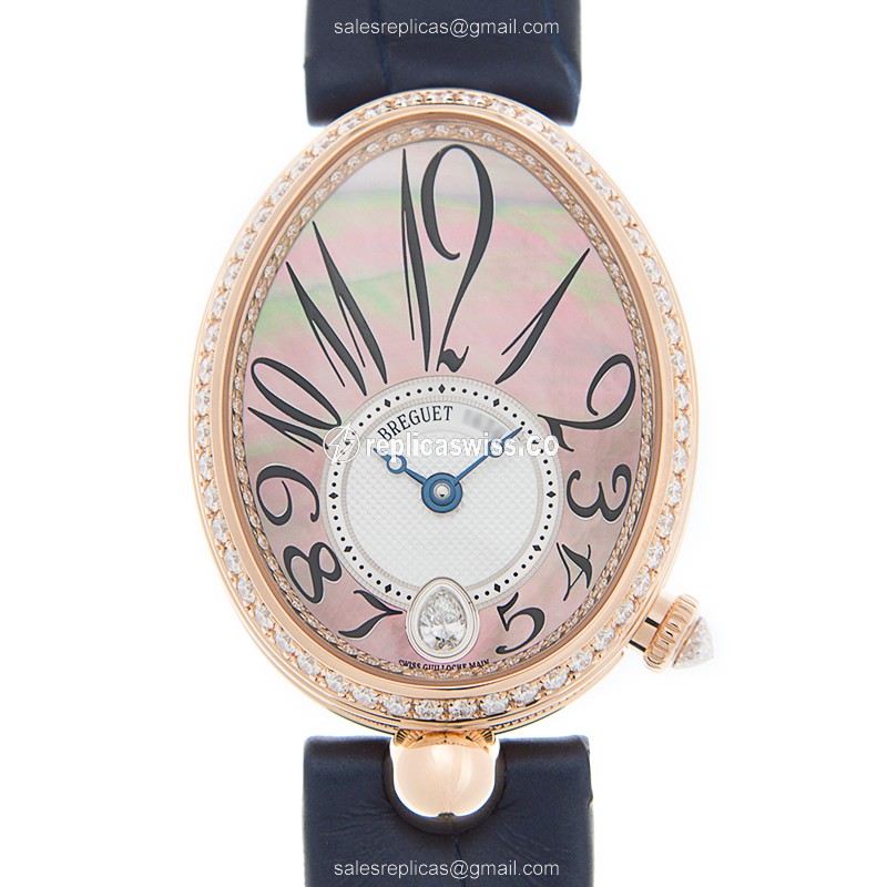 Breguet 8918BR/5T/964/D00D REINE DE NAPLES Automatic 18kt Rose Gold & Diamonds