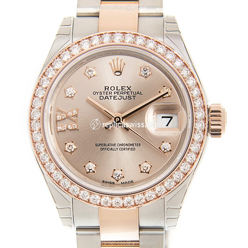 Rolex 279381RBR-PKG17IX_O LADY DATEJUST Automatic 18kt Rose Magic & Diamond