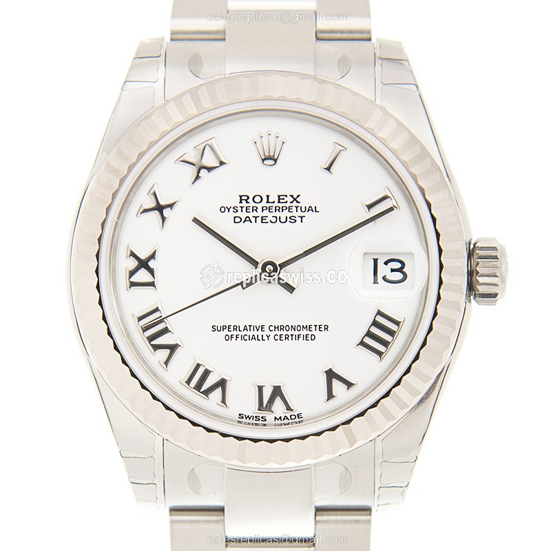 Rolex 178274WTRN_O DATEJUST Automatic 18kt White Gold & Steel