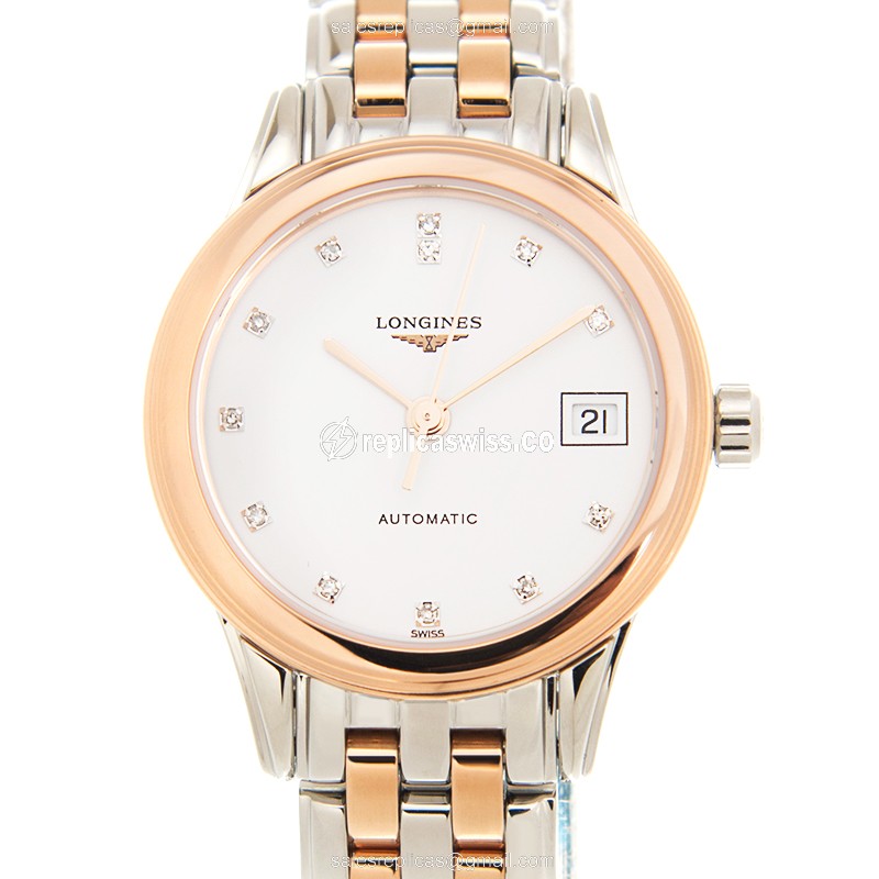 Longines L4.874.3.99.7 FLAGSHIP Automatic 18kt Rose Gold & Steel