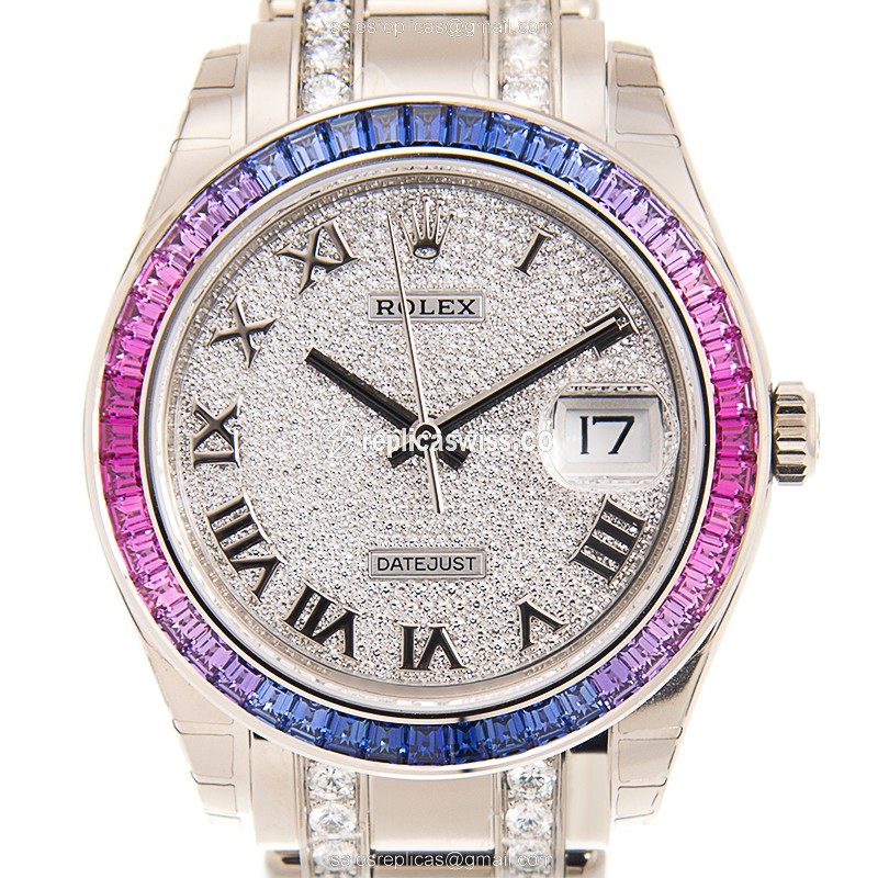 Rolex 86349SAF DATEJUST Automatic 18kt White Gold & Sapphire