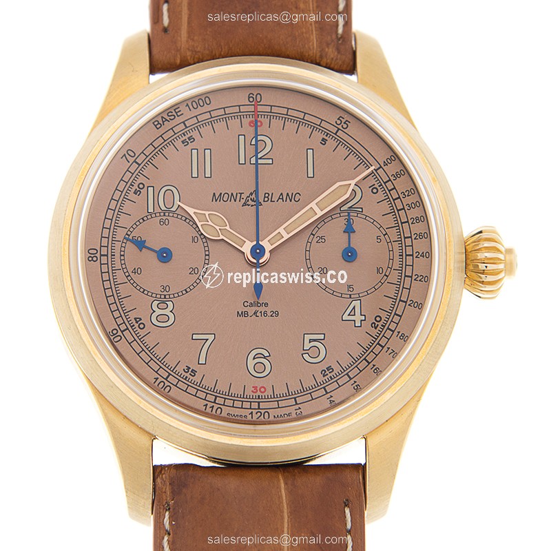 Mont Blanc 117064 1858 Manual Wind Bronze