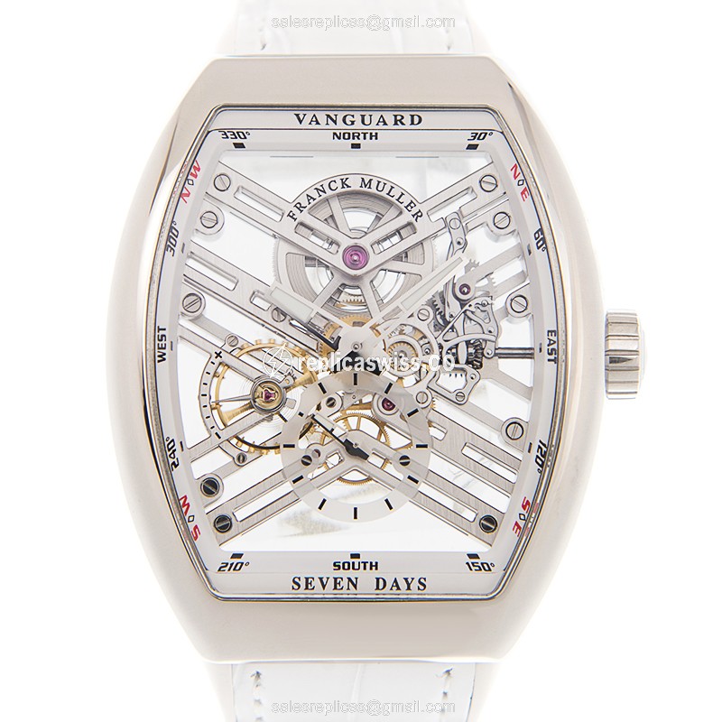 Franck Muller V 45 S6 SQT (AC.BC) VANGUARD Manual Wind Stainless Steel