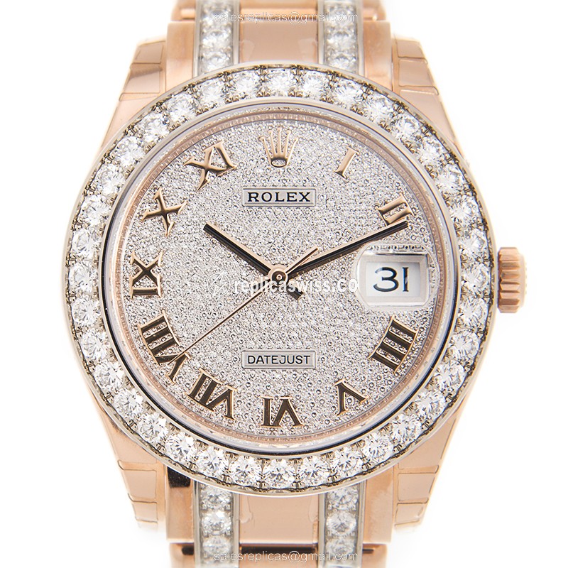 Rolex 86285-0001 DATEJUST Automatic 18kt Rose Gold & Diamonds