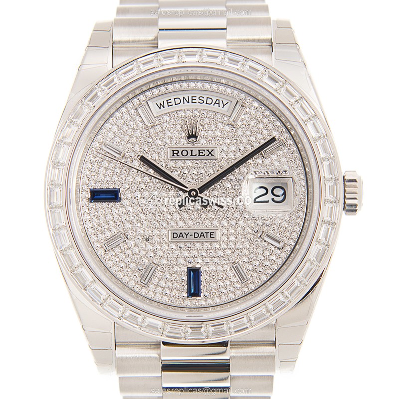 Rolex 228396TBR-0021 DAY-DATE Automatic 950 Platinum & Diamonds