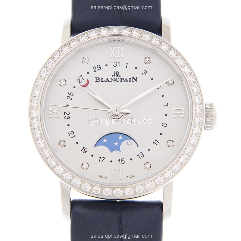 Blancpain 6106-4628-55A VILLERET Automatic Stainless Steel & Diamonds