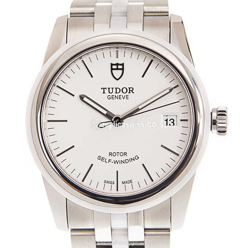Tudor 55010W-68050W-WT GLAMOUR DATE Automatic Stainless Steel