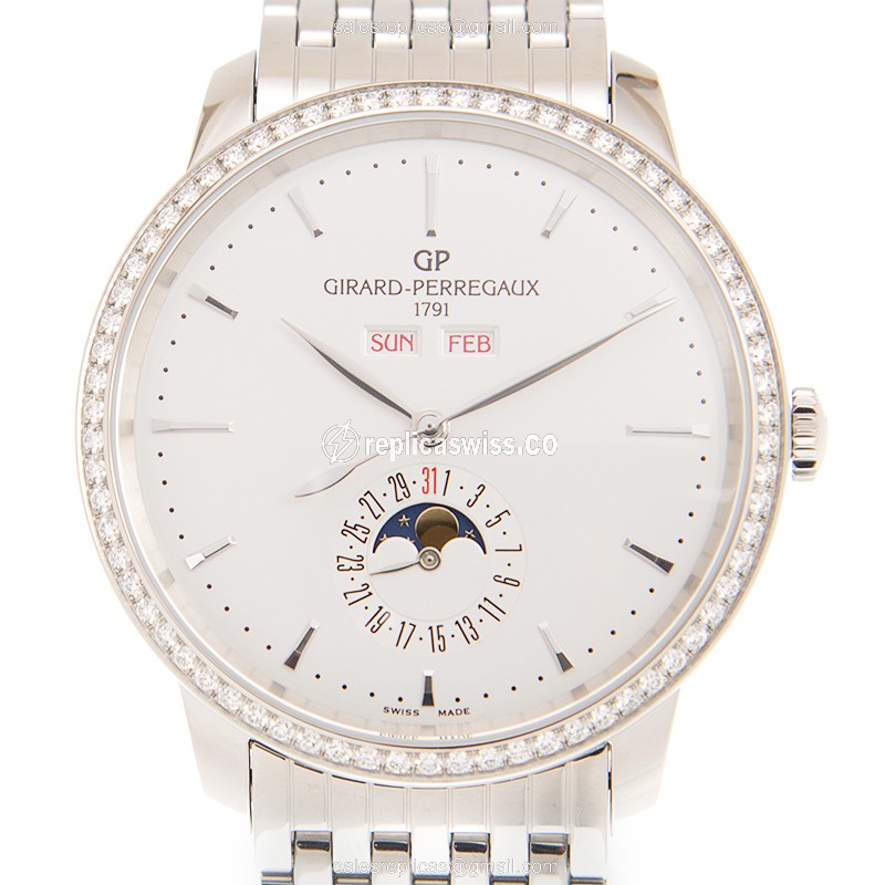 Girard Perregaux 49535D11A131-11A GIRARD-PERREGAUX 1966 Automatic Stainless Steel & Diamonds