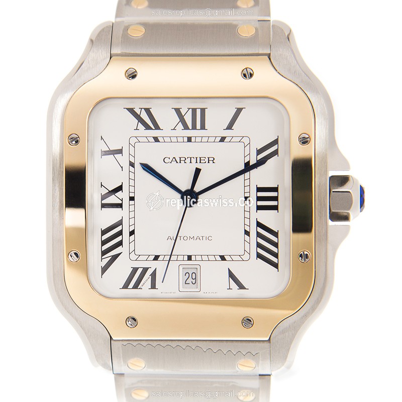 Cartier W2SA0006 SANTOS DE CARTIER Automatic 18kt Gold & Steel