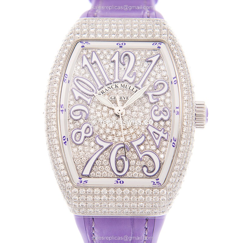 Franck Muller V 35 SC AT FO D CD (AC.VL) VANGUARD Automatic Stainless Steel & Diamonds