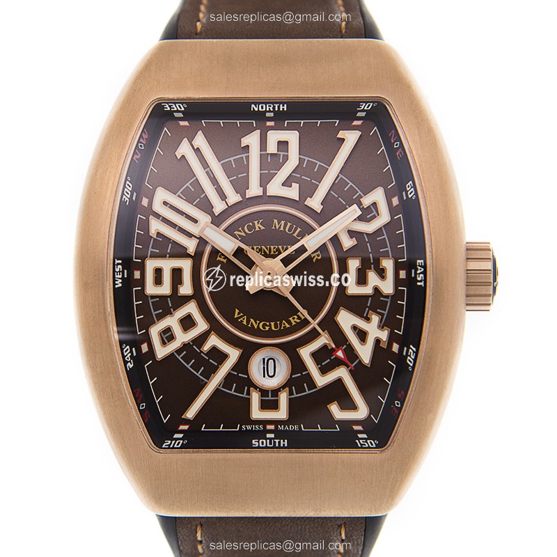 Franck Muller V 45 SC DT CIR (BZ.BR.NR)-BROWN VANGUARD Automatic Bronze