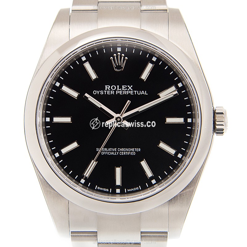 Rolex 114300BK_O OYSTER PERPETUAL Automatic Stainless Steel