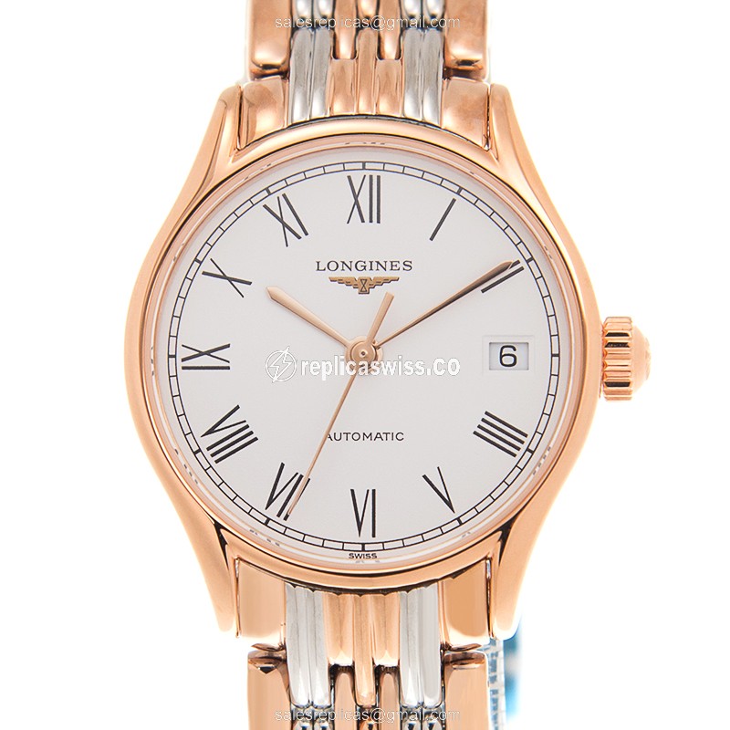 Longines L4.360.1.11.7 LONGINES LYRE Automatic 18kt Rose Gold & Steel