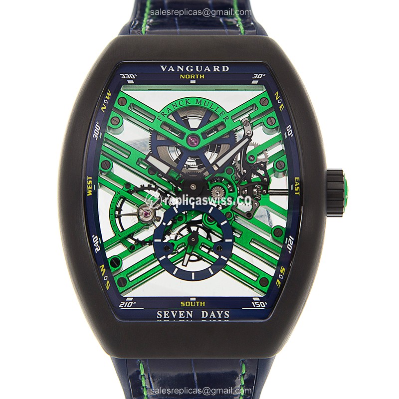 Franck Muller V 45 S6 SQT TT NR BR BL LE (AC) VANGUARD Automatic Stainless Steel