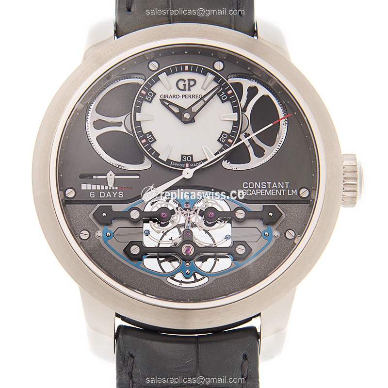Girard Perregaux 93500-53-131-BA6E BRIDGES Manual Wind 18kt White Gold