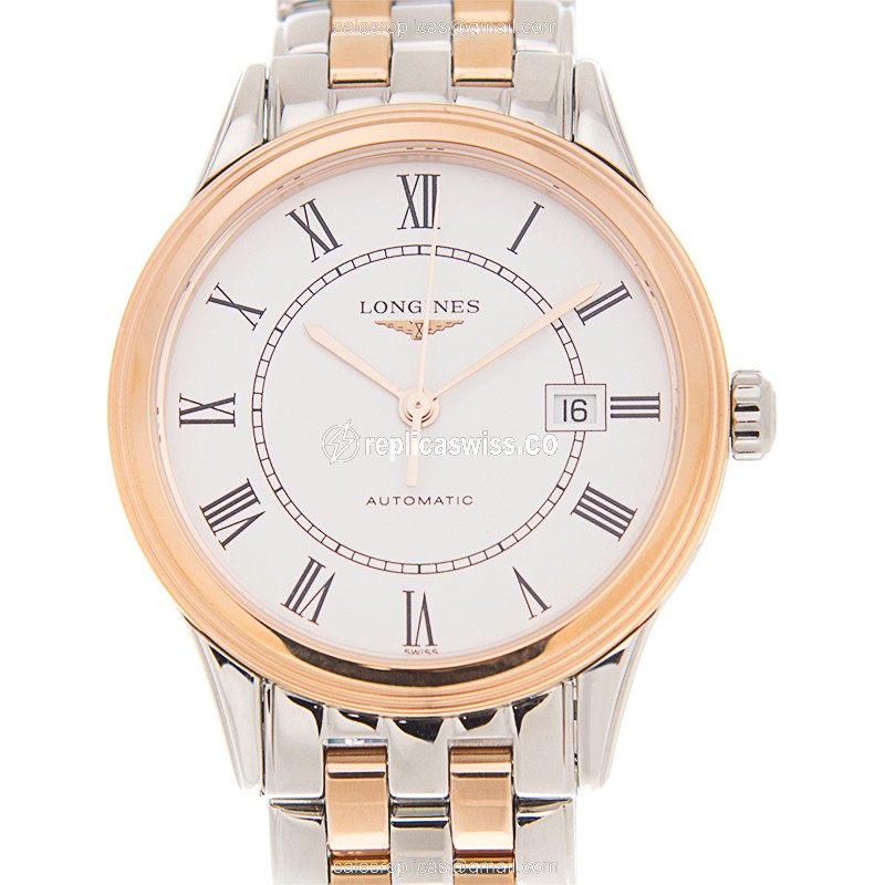 Longines L4.374.3.91.7 FLAGSHIP Automatic 18kt Rose Gold & Steel