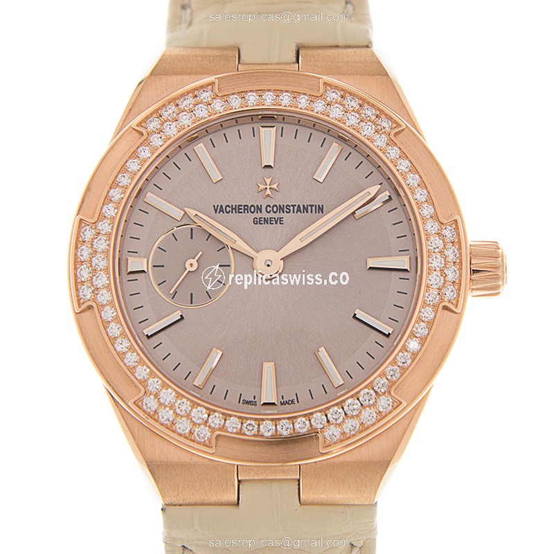 Vacheron Constantin 2305V/000R-B077 OVERSEAS Automatic 18kt Rose Gold & Diamonds