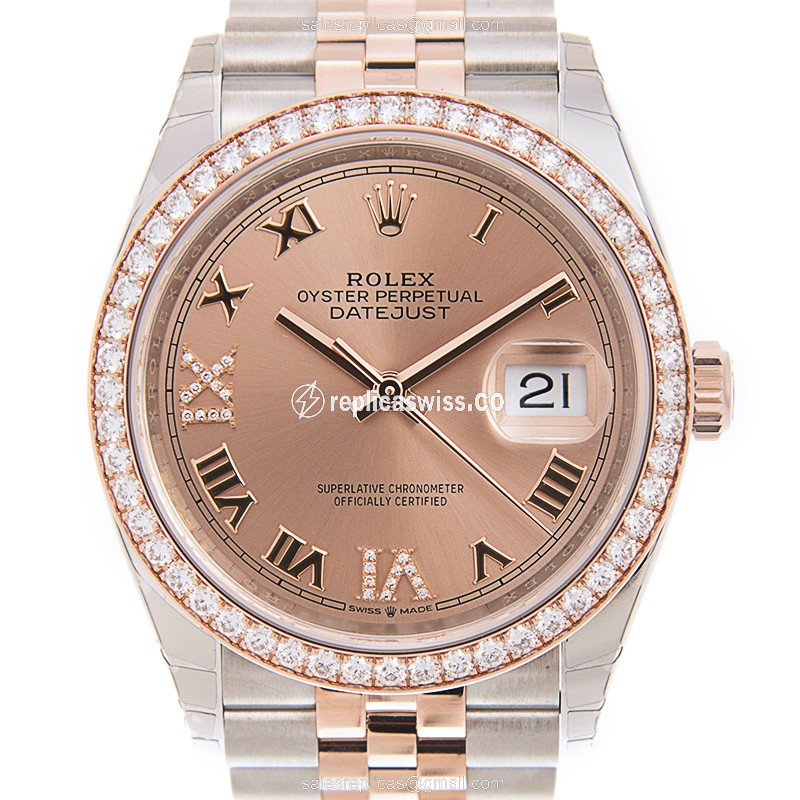 Rolex 126281RBR-0015 DATEJUST Automatic 18kt Rose Magic & Diamond