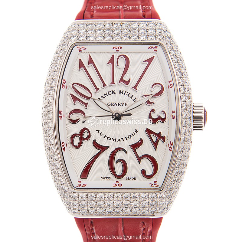 Franck Muller V 32 SC AT FO D (AC.RG) VANGUARD Automatic Stainless Steel & Diamonds