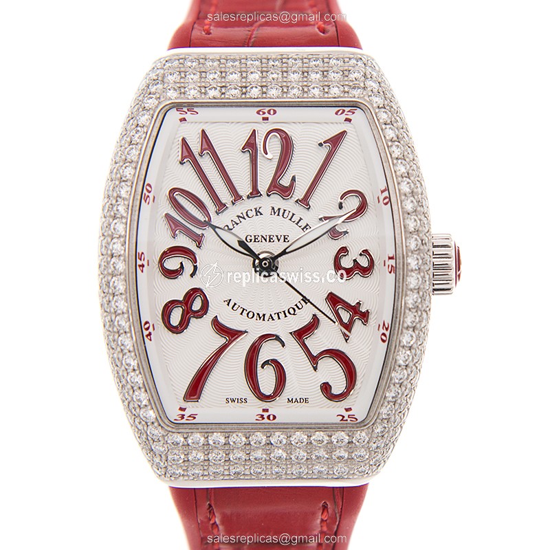Franck Muller V 29 SC AT FO D (AC.RG) VANGUARD Automatic Stainless Steel & Diamonds