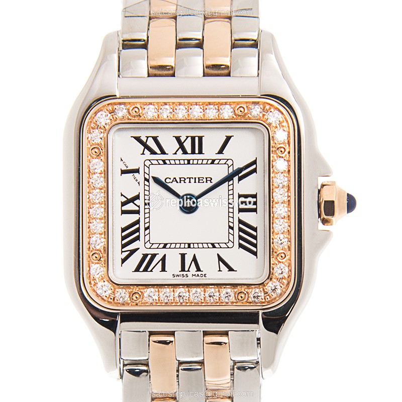 Cartier W3PN0006 PANTHeRE DE CARTIER Quartz 18kt Rose Magic & Diamond