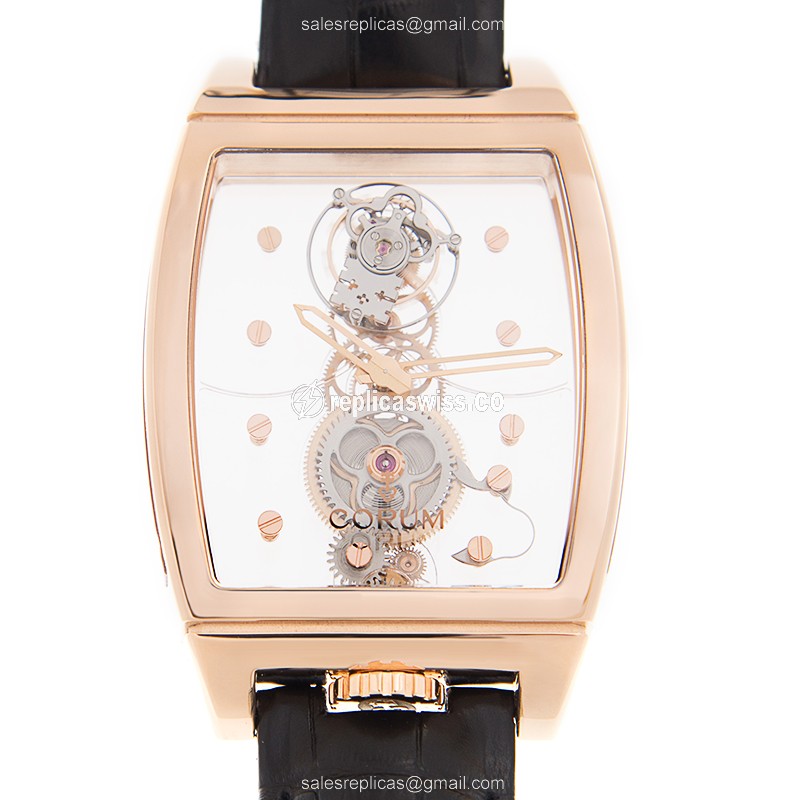 Corum 100.160.55/0F01 0000 BRIDGE Manual Wind 18kt Rose Gold
