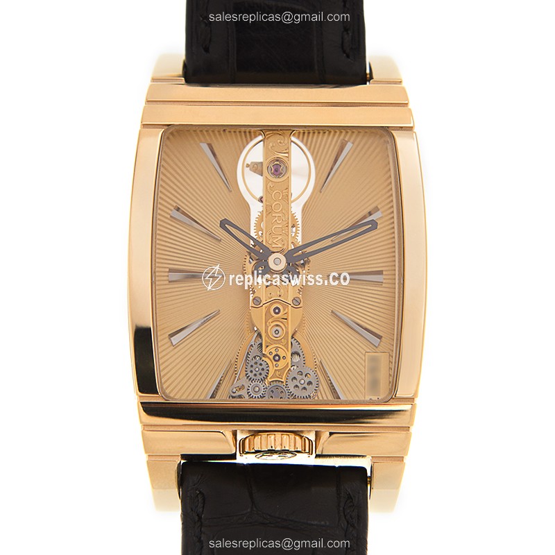 Corum 113.770.56-0001 GD02 BRIDGE Manual Wind 18kt Yellow Gold