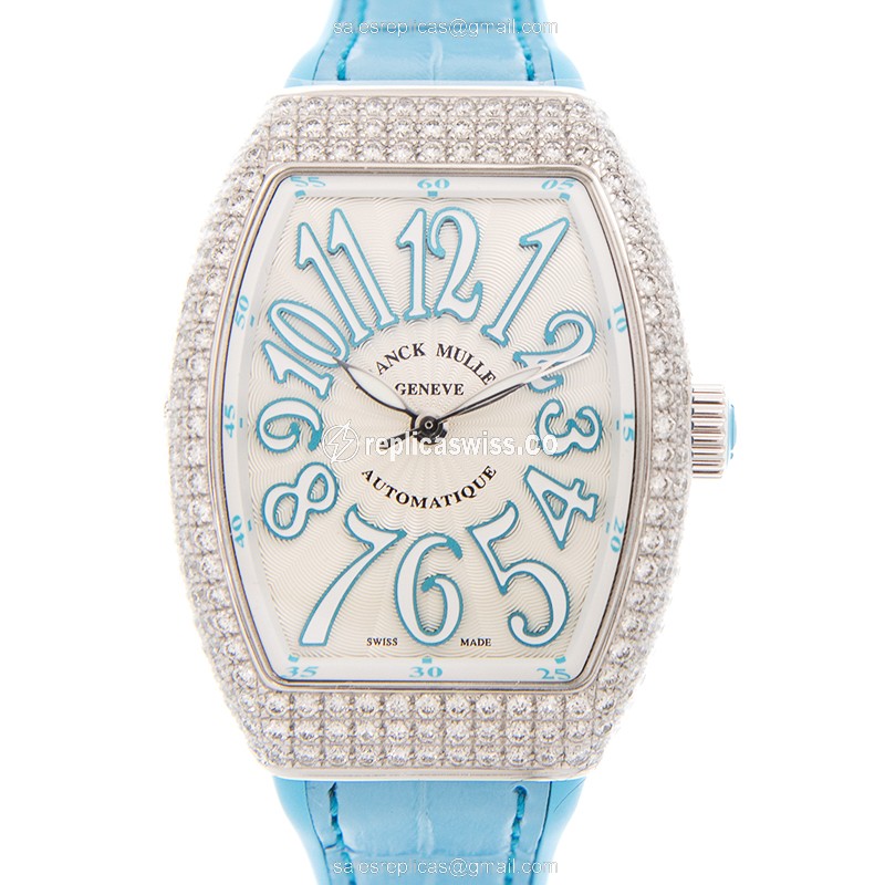 Franck Muller V 35 SC AT FO D (AC.BL) VANGUARD Automatic Stainless Steel