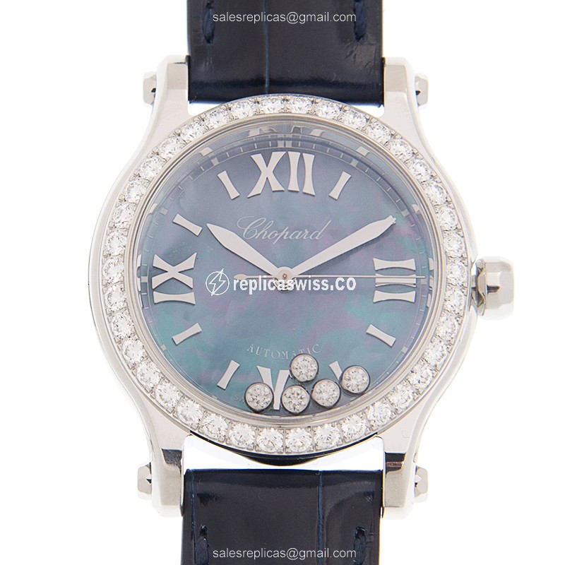 Chopard 278573-3010 HAPPY SPORT Automatic Stainless Steel & Diamonds