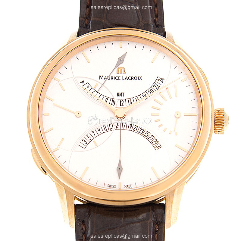 Maurice Lacroix MP7218-PG101-130 MASTERPIECE Manual Wind 18kt Rose Gold