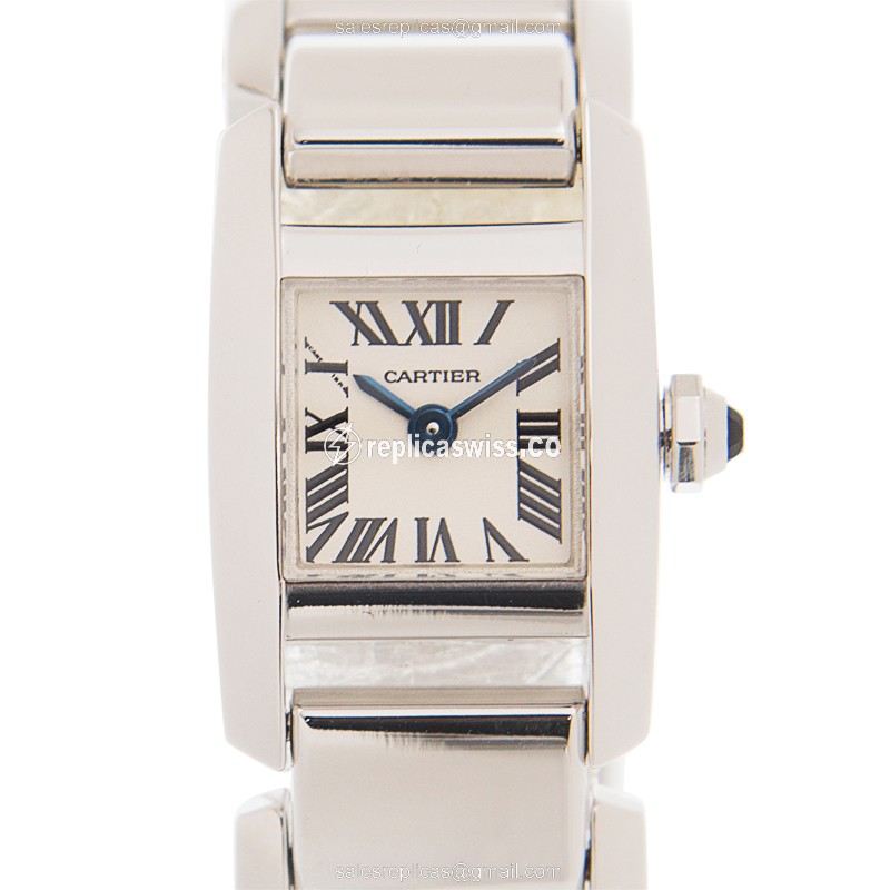 Cartier W650029H TANK Quartz 18kt White Gold
