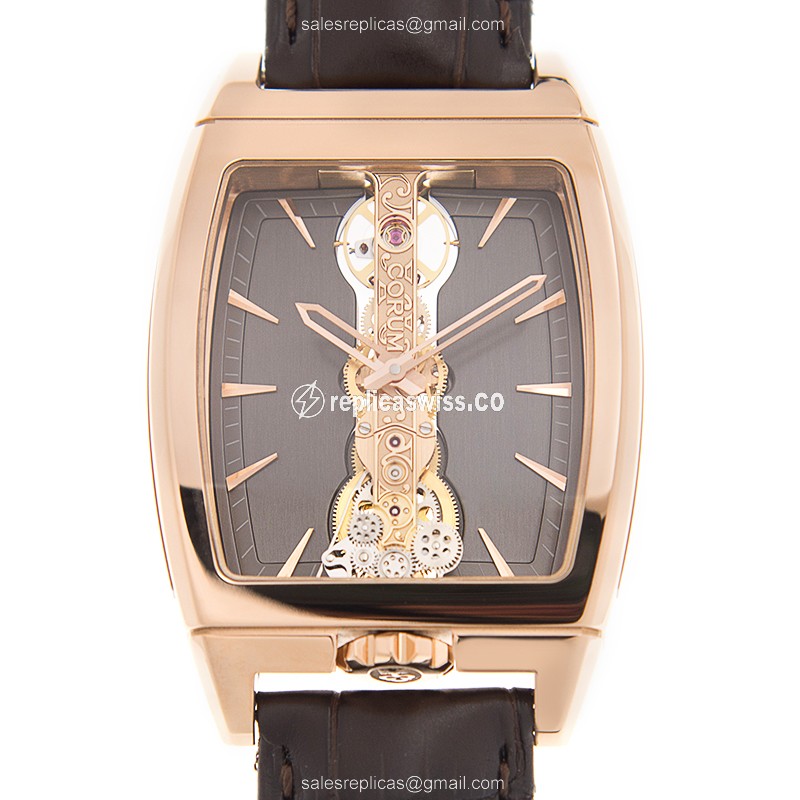 Corum 113.150.55/0002 FK02 GOLDEN BRIDGE Manual Wind 18kt Rose Gold