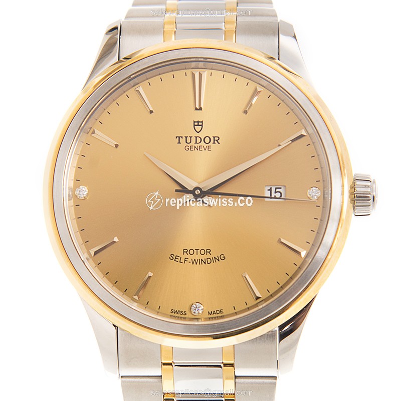 Tudor 12703-65053-369DI-CH Automatic 18kt Gold & Steel