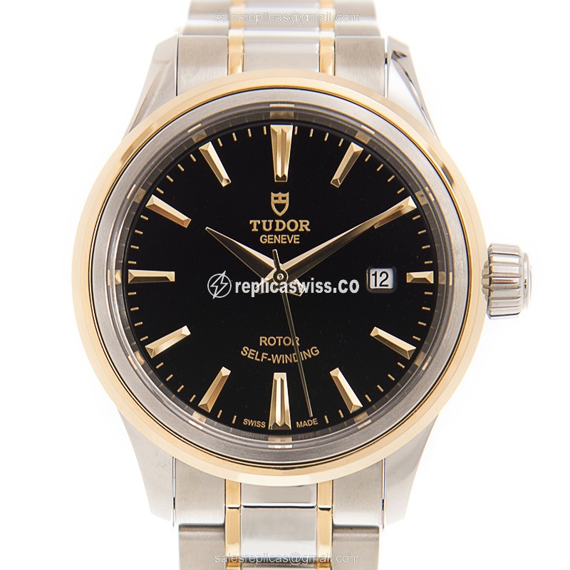 Tudor 12103-65013-BK STYLE Automatic 18kt Gold & Steel