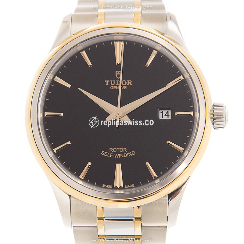 Tudor 12703-65073-BK STYLE Automatic 18kt Gold & Steel