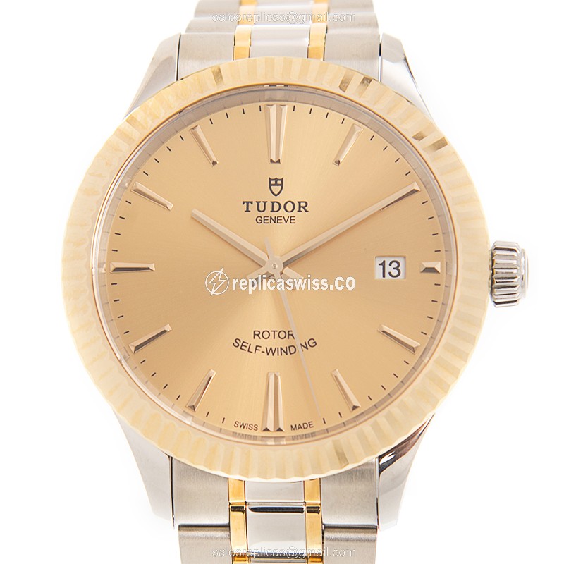 Tudor 12513-65053-CH STYLE Automatic 18kt Gold & Steel