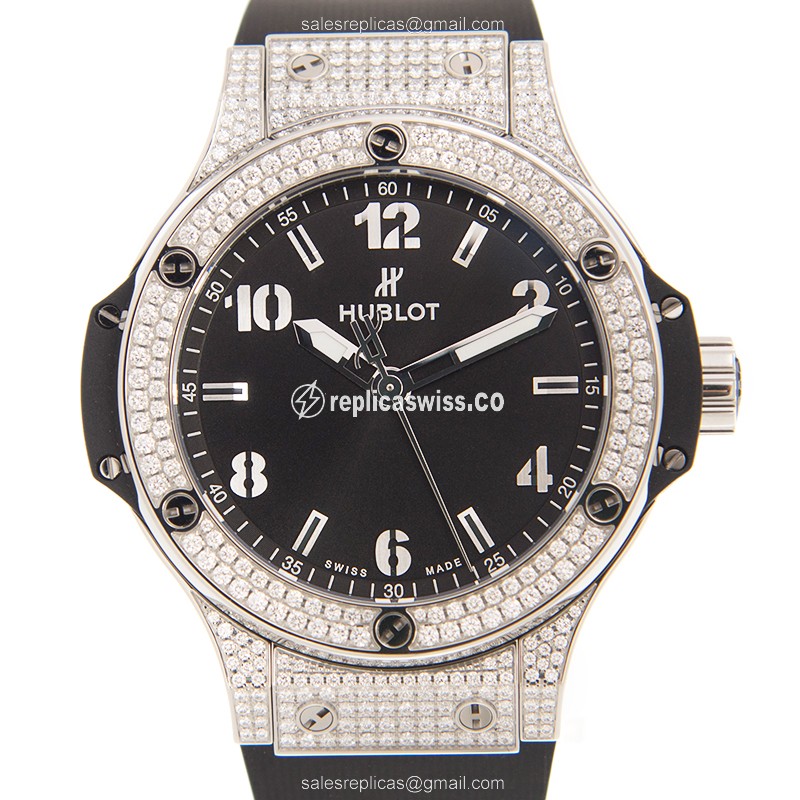 Hublot 361.SX.1270.RX.1704 BIG BANG Quartz Stainless Steel & Diamonds