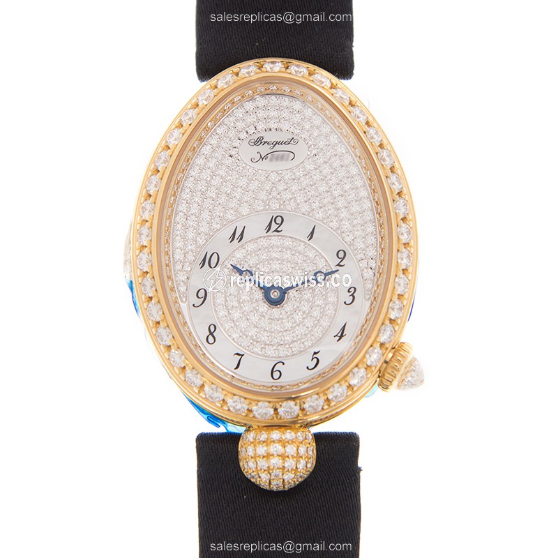 Breguet 8928BA/8D/844/DD0D REINE DE NAPLES Automatic 18kt Gold & Diamond