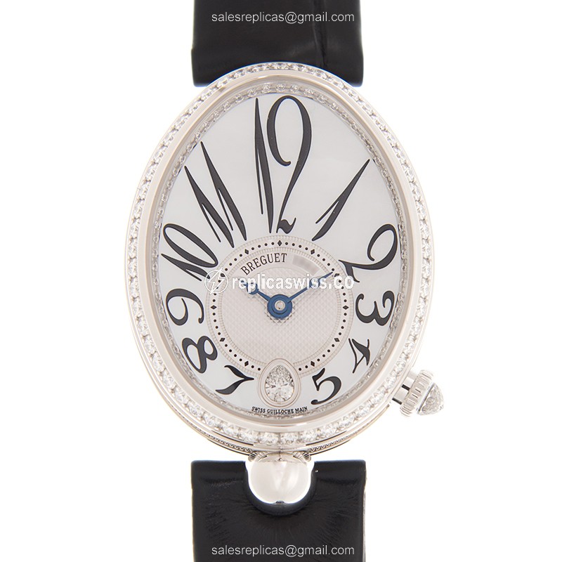 Breguet 8918BB/58/964/D00D REINE DE NAPLES Automatic 18kt White Gold & Diamond