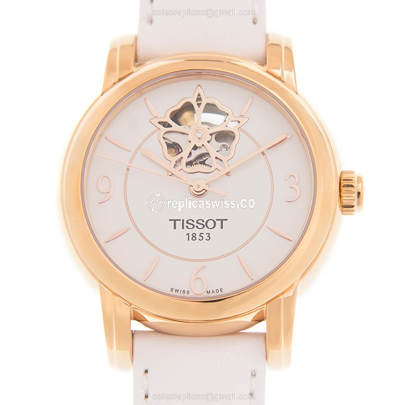 Tissot T050.207.37.017.04 LADY HEART Automatic 18kt Rose Gold & Steel