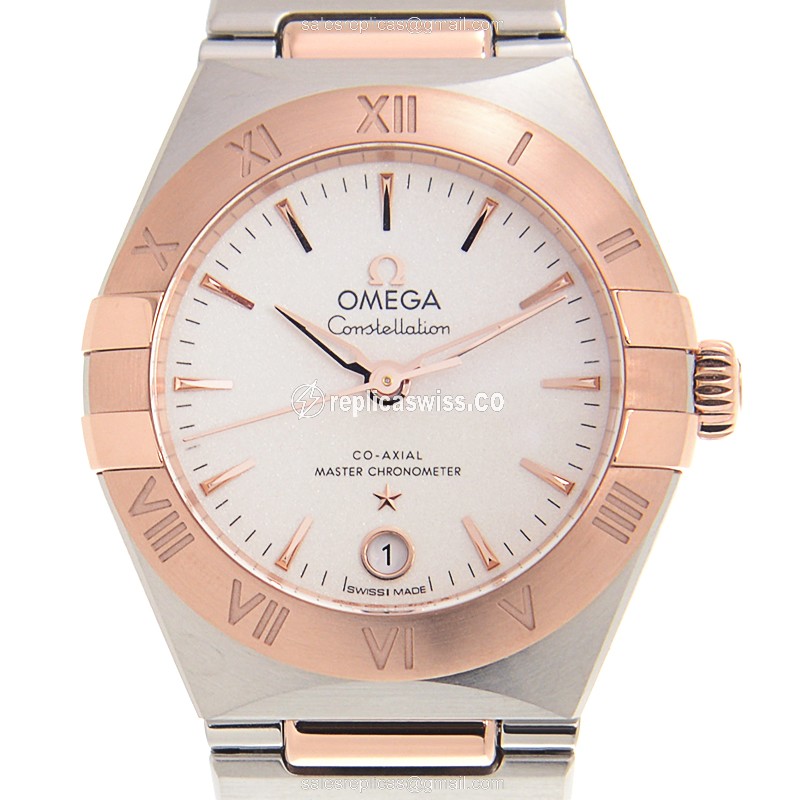 Omega 131.20.29.20.02.001 CONSTELLATION Automatic 18kt Rose Gold & Steel