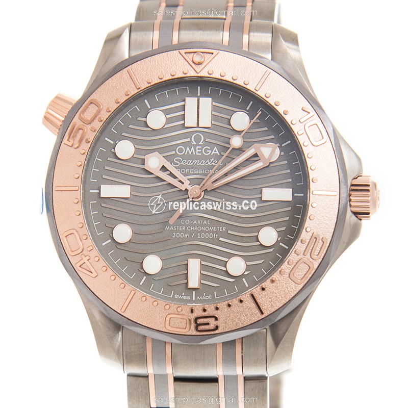 Omega 210.60.42.20.99.001 SEAMASTER Automatic Titanium & 18kt Rose Gold