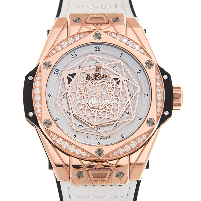 Hublot 465.OS.2028.VR.1204.MXM19 BIG BANG Automatic 18kt Rose Gold & Diamonds